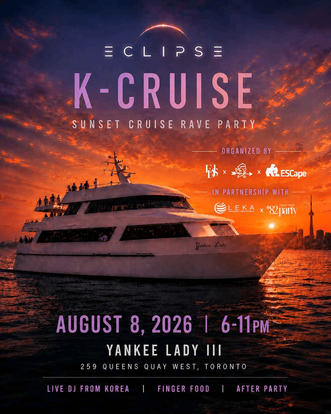 SUNSET CRUISE PARTY 🌅⚓️